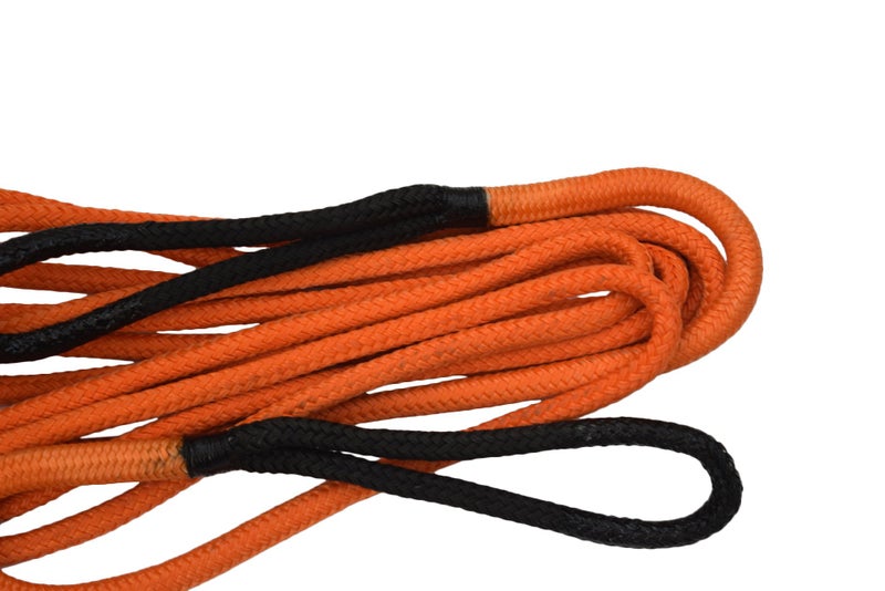 QIQU حبل استرداد كينتيك 1/2" بطول 20 قدم، حبل نايلون مزدوج مضفر للطاقة 1/2" (برتقالي) - Image 2